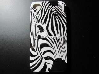 New Zebra Head ven Hard Case Skin Cover For Apple iPhone 4G 4S +Gift 