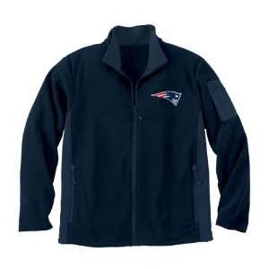  New England Patriots Navy Full Zip Micro Fleece Jacket 