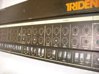 Vintage Korg Trident Synthesizer Control Panel Synth  