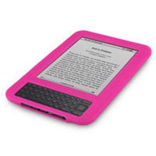Soft Silicone Case Protective Cover For  Kindle 3 3G Pink New 