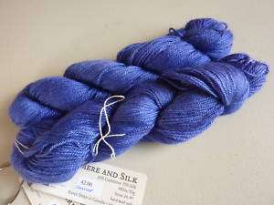 Hand Maiden Swiss Mtn Cashmere & Silk yarn Ultraviolet  