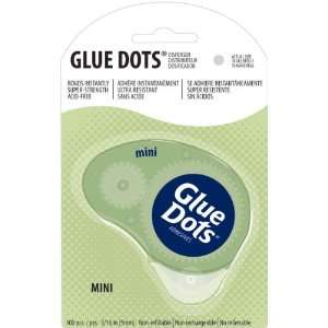  Glue Dots 3/16 Mini Dot n Go Disposable Dispenser 300 Clear 