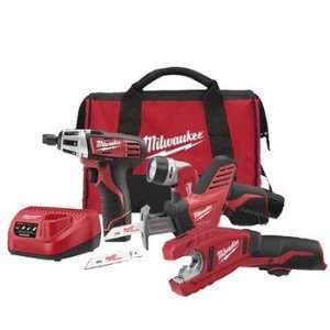 Milwaukee 2490 84 Factory Reconditioned M12 12 Volt Cordless 4 Tool Co