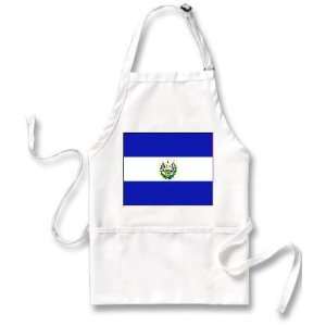  El Salvador Flag Apron 