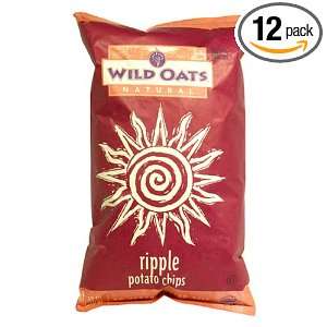 Wild Oats Natural Ripple Potato Chips, 12 Ounce Bags (Pack of 12 