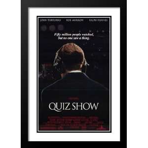  Quiz Show 20x26 Framed and Double Matted Movie Poster   Style 