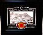 MONTREAL 24 STANLEY CUP CHAMPIONS FORUM RED SEAT FRAMED