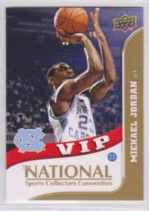   MICHAEL JORDAN SPECIAL THE NATIONAL CONVENTION SPORTS VIP 5 RARE CARD