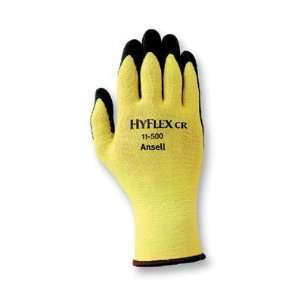 Sz 10 Cut Resistant Nitrile coat/Kevlar Liner Hyflex Gloves, Pack of 