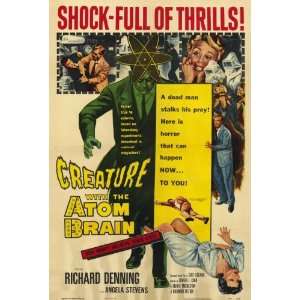  Creature With the Atom Brain (1955) 27 x 40 Movie Poster 