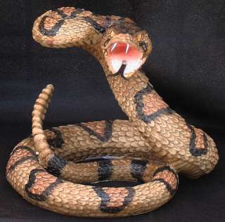 Snake Eyes Statue Figurine DWK Western Diamond Back Rattlesnake  