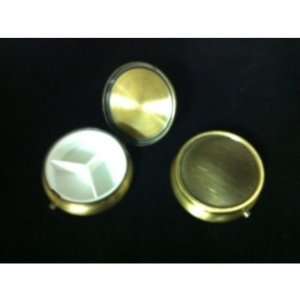  Blank Pill Container Circle Bronze Case Pack 75 Beauty