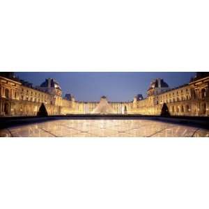  Light Illuminated in the Museum, Louvre Pyramid, Paris 