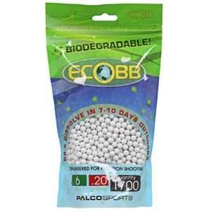   1700 Biodegradable Bag Airsoft BBs   .20g   White