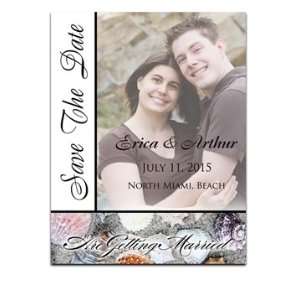  60 Save the Date Cards   Shell Rainbow
