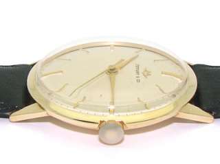 Vintage Mens Solid 14kt Gold Tiffany & Co Movado 17J Watch 365  