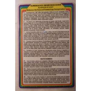  Numerology Awareness Guide   Reference Card for Personal Numerology 