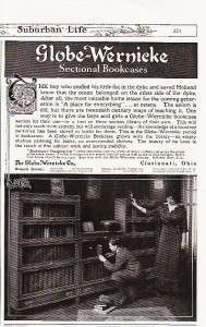 Globe Wernicke Sectional Bookcases Cincinnati OH Ad1912  