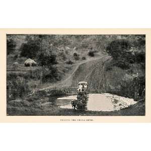  1902 Print Umtali River Tennyson Cole Hut Africa Zimbabwe 