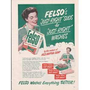  Felso Clothes Detergent 1952 Original Vintage 