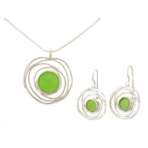  Jewelry, 925 Sterling Silver Matching Necklace + Earring SET. Custom 
