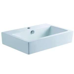 CLEARWATER WASH BASIN WITH OVERFLOW HOLE White Finish  