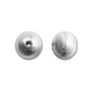  Hill Tribe Silver Brushed Round Bead Arts, Crafts 