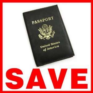  Leather RFID Blocking Passport Case Cover Holder Travel 
