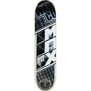  Warco Max Barrera Metallic Silver Skateboard Deck   8 x 