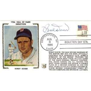  Bobby Doerr Autographed/Hand Signed 1986 Hall of Fame 