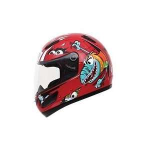  GMAX GM39Y YOUTH HELMET   LIZARD (LARGE) (RED) Automotive