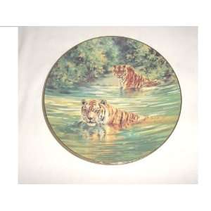  Cool Cats (Tigers) Plate by Donald Grant 
