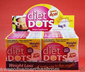 DIET DOTS DIETARY APPETITE SUPPRESSANT ACAI WEIGHT LOSS  