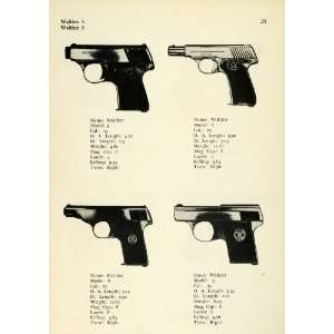  1948 Print 25 Caliber Walther Models 5 7 8 9 Handguns Pistols 