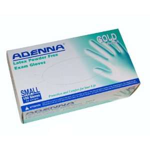  Adenna Gold Latex Powder Free Gloves   S Health 