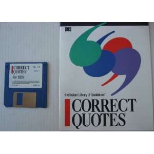    Correct Quotes   the Instant Library of Quotations Electronics