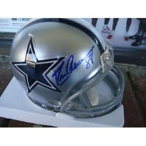  Drew Pearson Autographed Mini Helmet   W coa Sports 