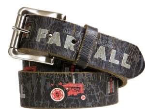 IH Farmall Vintage Tractor Weathered Black Belt  