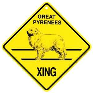  Great Pyrenees Xing caution Crossing Sign dog Gift Pet 