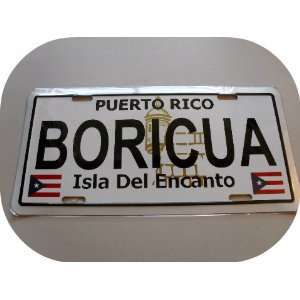  BORICUA  PUERTO RICO  LICENSE PLATES.NEW