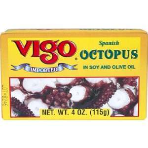 4OZ VIGO OCTOPUS IN OLIVE OIL CASE PACK OF 10  Grocery 