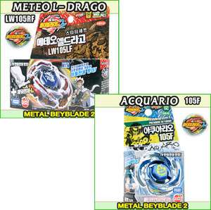 Beyblade 2 Meteo L Drago + Acquario 2X Starter Set New  