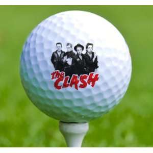  3 x Rock n Roll Golf Balls Clash Musical Instruments