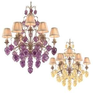  Venetian 9 Light Glass Chandelier