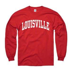 Louisville Cardinals Youth Red Arch Long Sleeve T Shirt  