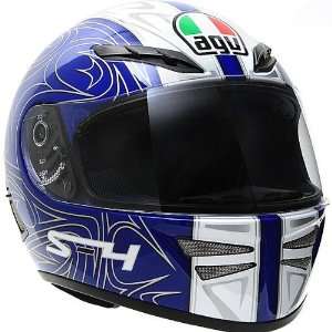  AGV Multi S 4 Street Bike Racing Motorcycle Helmet   Blue 