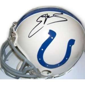 Signed Edgerrin James Mini Helmet   Indianapolis Colts  