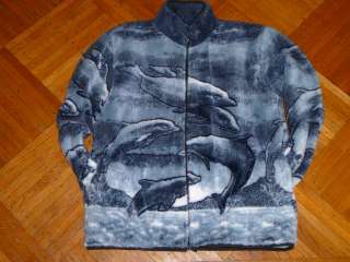   FLEECE JACKET DOLPHIN OCEAN SOFT WARM THERMAL WATERRESISTANT  