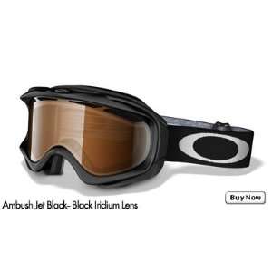  Oakley Ambush, Jet Black Black Irid Lens Sports 