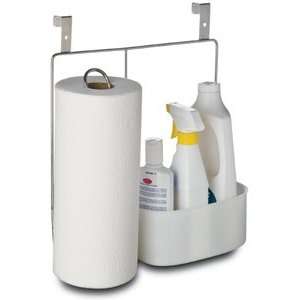 Amco Over the Cabinet Paper Towel Holder with Cleaning Caddy  